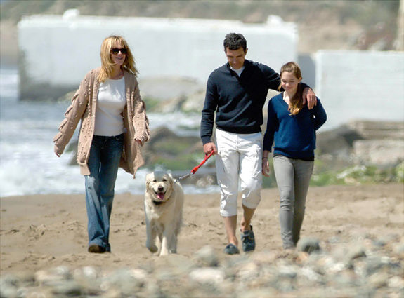  Antonio Banderas_and Melanie Griffith Мировые знаменитости и их собаки 